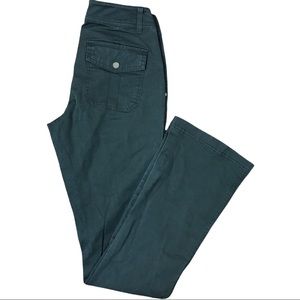 Athleta Button Flap Pants Olive Green Womens 0